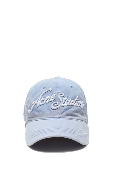 embroidered logo cap unisex light blue ACNE STUDIOS | C40416AAT